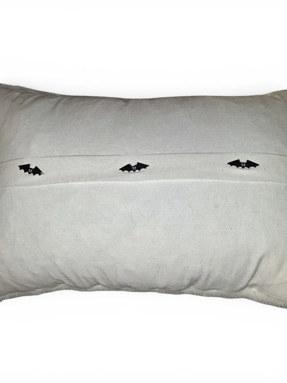HEY BOO! Halloween Decorative Pillow with Ghosts and Pumpkin